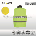 2015 hot sale padded cheap high visibility safety vest with 190t taffeta lining with many pockets , EN ISO 20471:2013